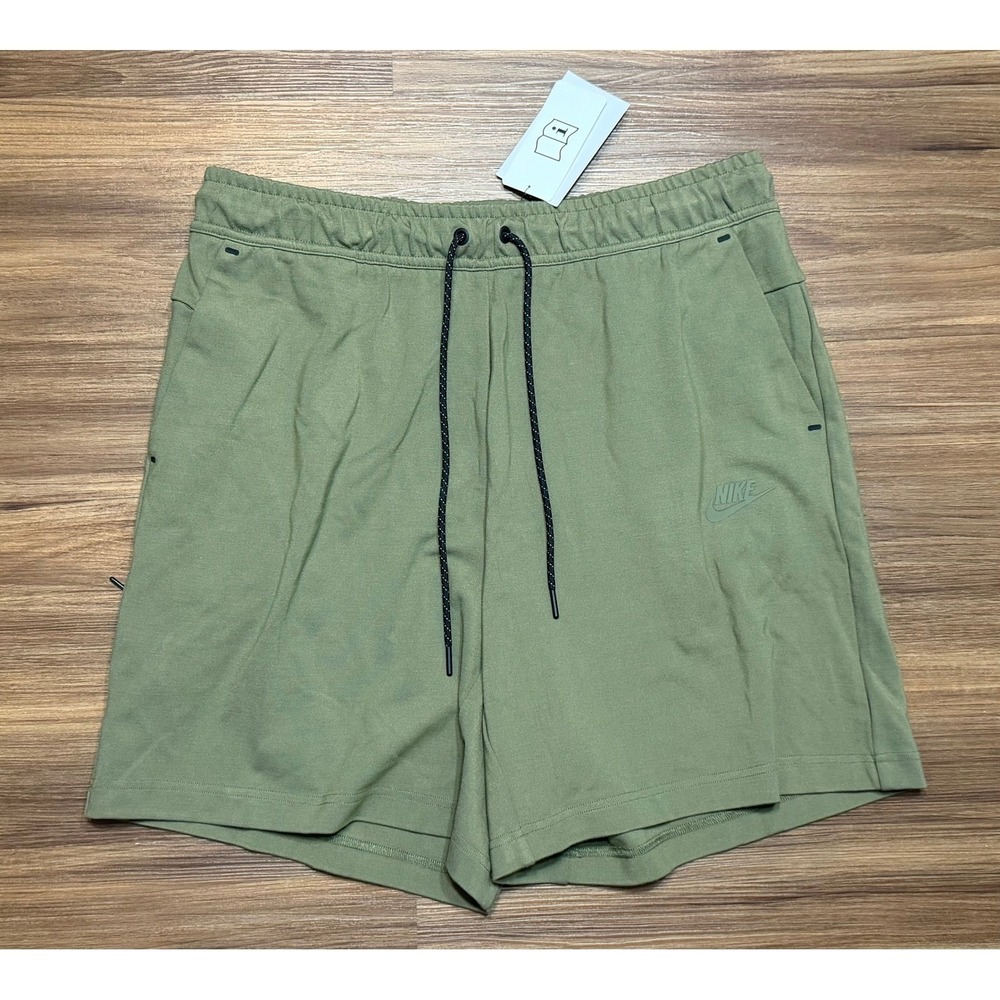 Nike Tech Fleece Sportswear Lightweight Shorts Green (DX0828-222) Men's Sz L